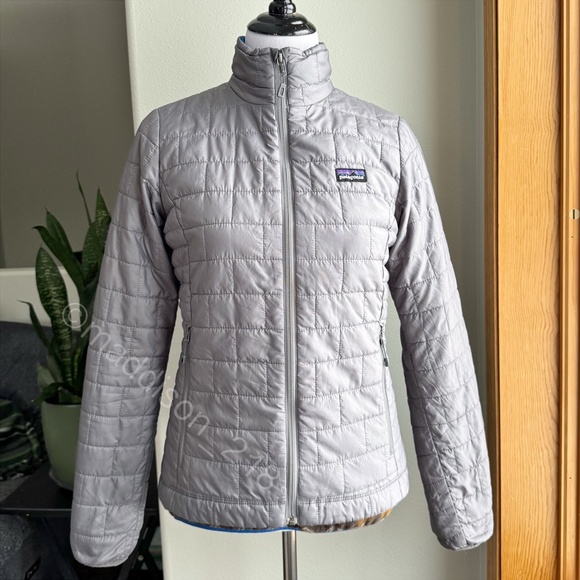 Patagonia Nano Puff Jacket Small Nickel Gray Windproof Water Resistant S - Picture 2 of 16